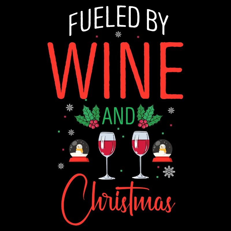 Alimenté par le vin et Noël Rétro Wine Lover
