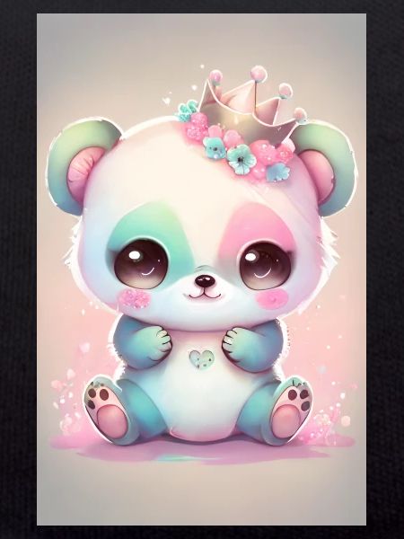 Bébé panda princesse