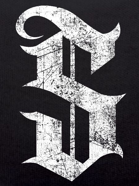 Tshirt alphabet initial S