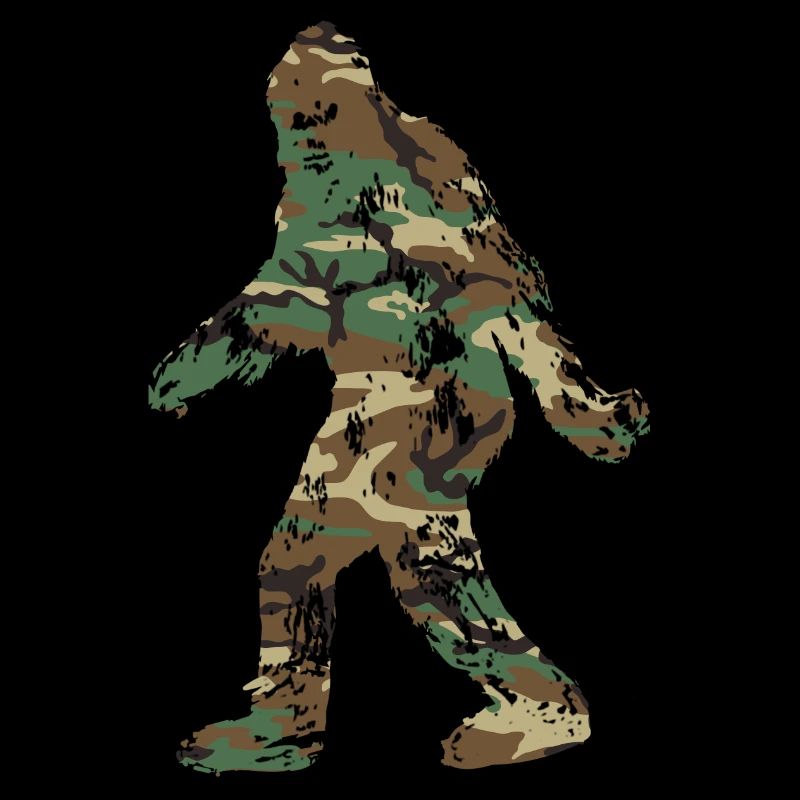 Bigfoot Silhouette Camouflée