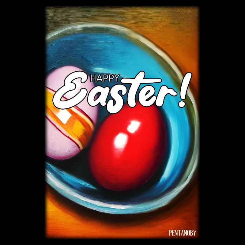 Joyeuses Pâques - Oeuf de Pâques Easter Oeufs colorés