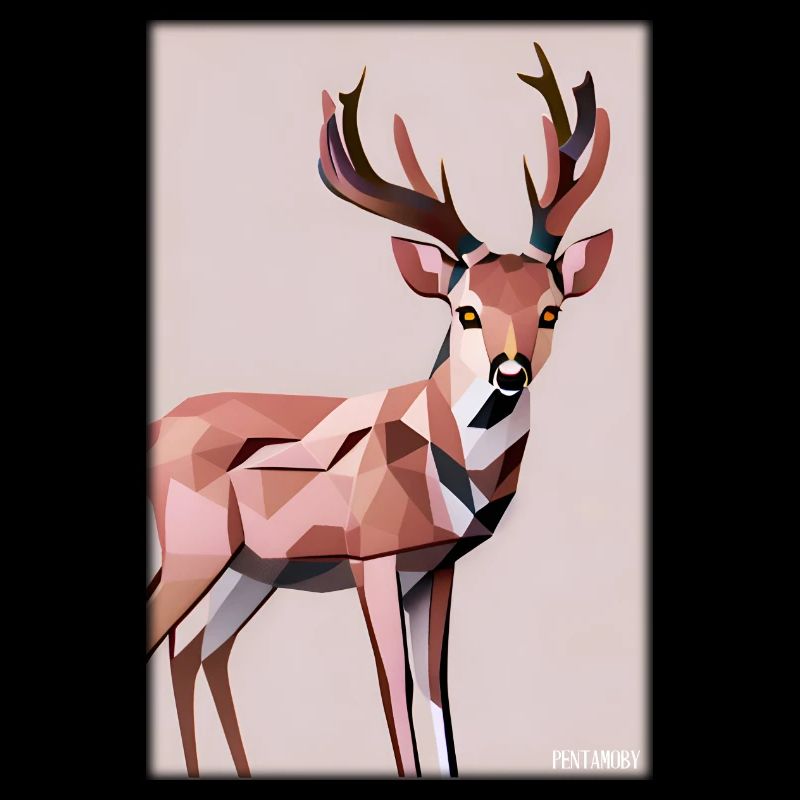 Cerf Polygone Faune sauvage Forêt Nature Bois