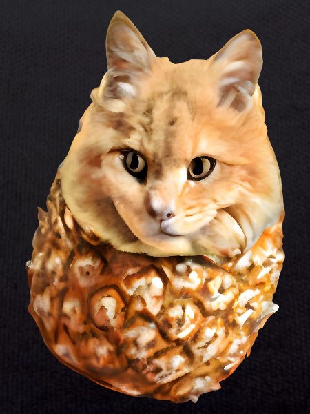 Kawaii Pineapple Cat