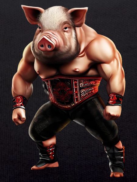 Wrestler Pig