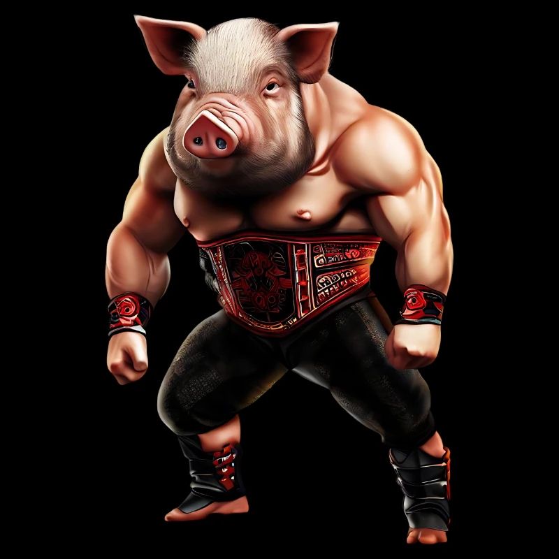 Wrestler Schwein