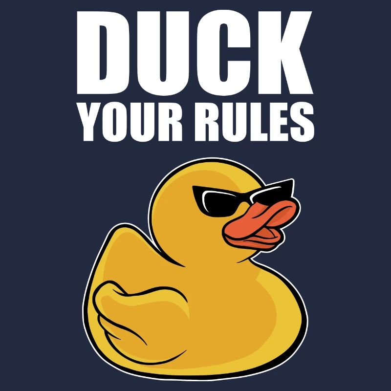 Drôle de caneton cool canard en caoutchouc vos règles