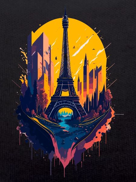 Abstract Tower of Paris