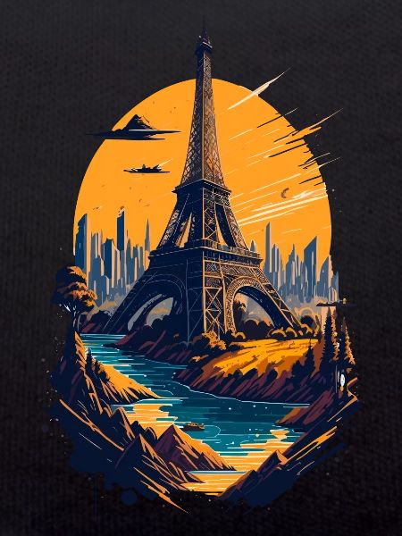 Abstract Tower of Paris