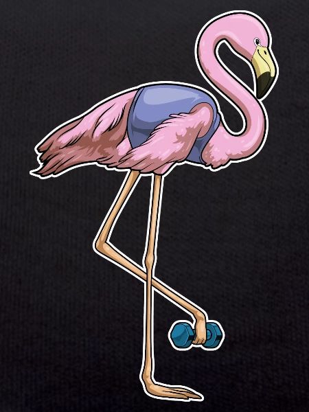 Flamingo Bodybuilder Dumbbell Bodybuilding
