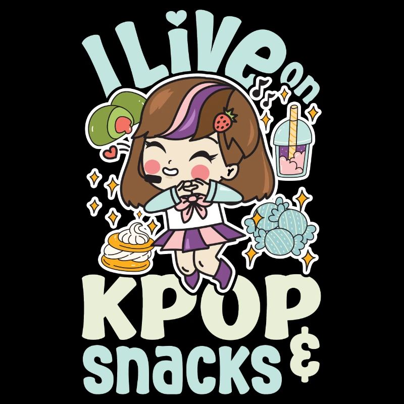 Motif coréen à la mode pour les fans de K-pop idée cadeau