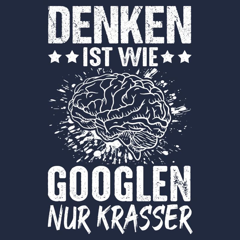 Thinking is like googling only crass brain students