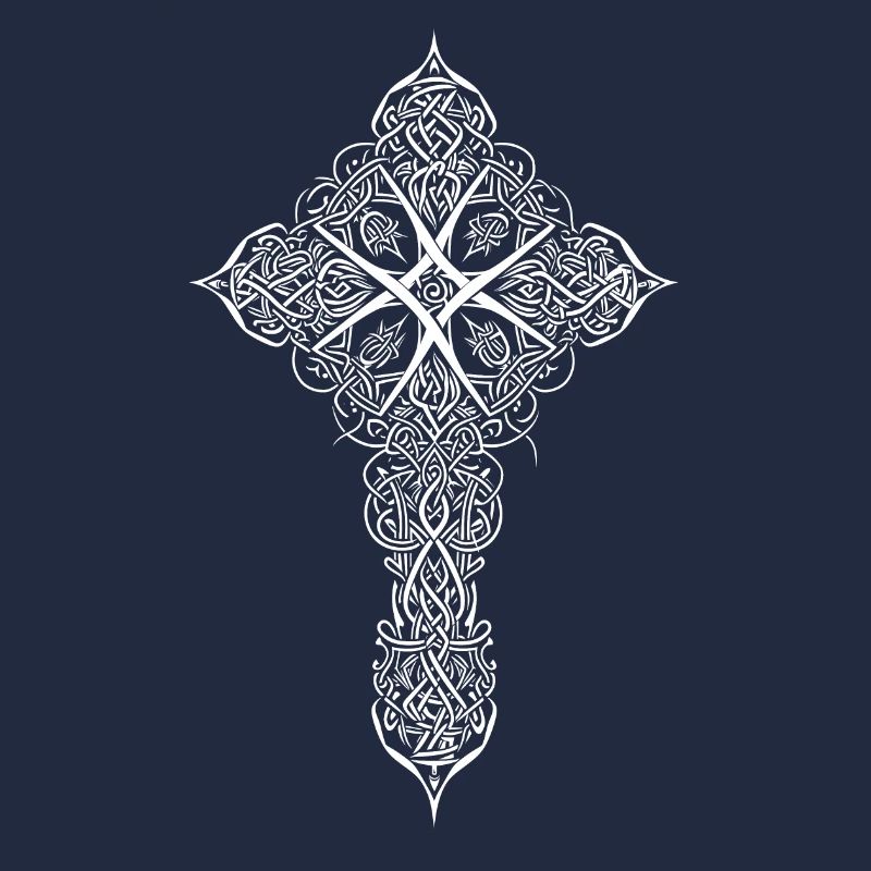 Mandala croix celtique