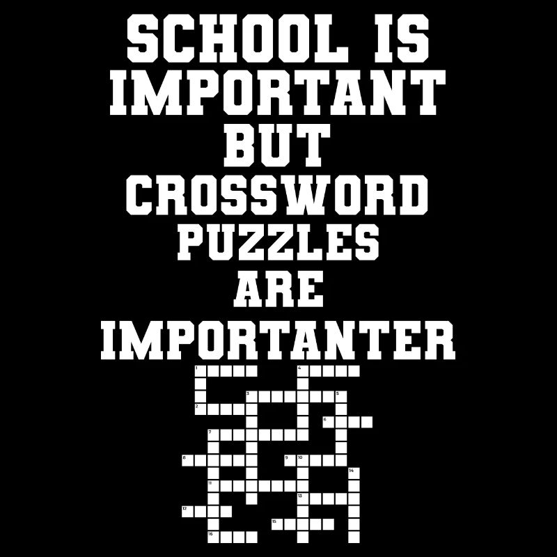 School Is Important Crossword Puzzles Importanter