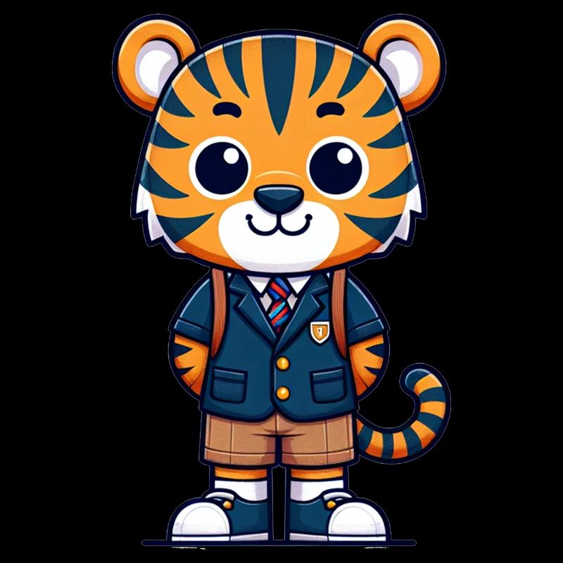 Mignon écolier tigre