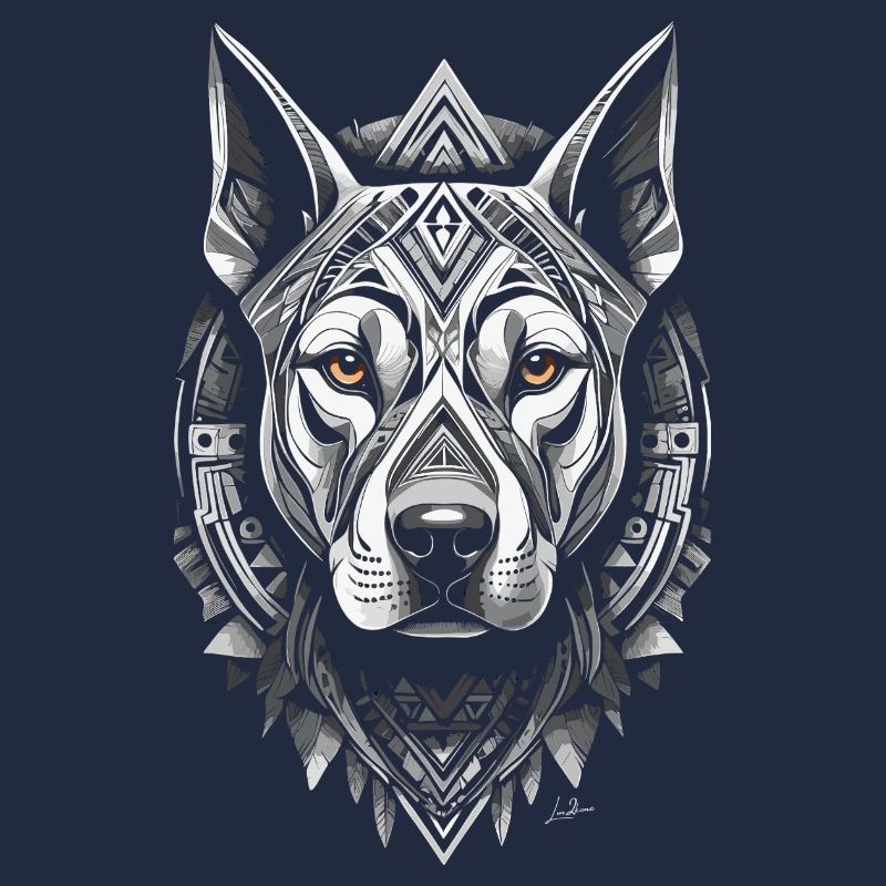 Chien black and white