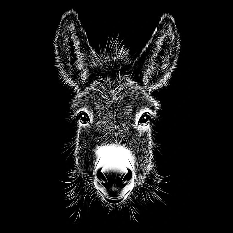 Esel Portrait Tiere Tier