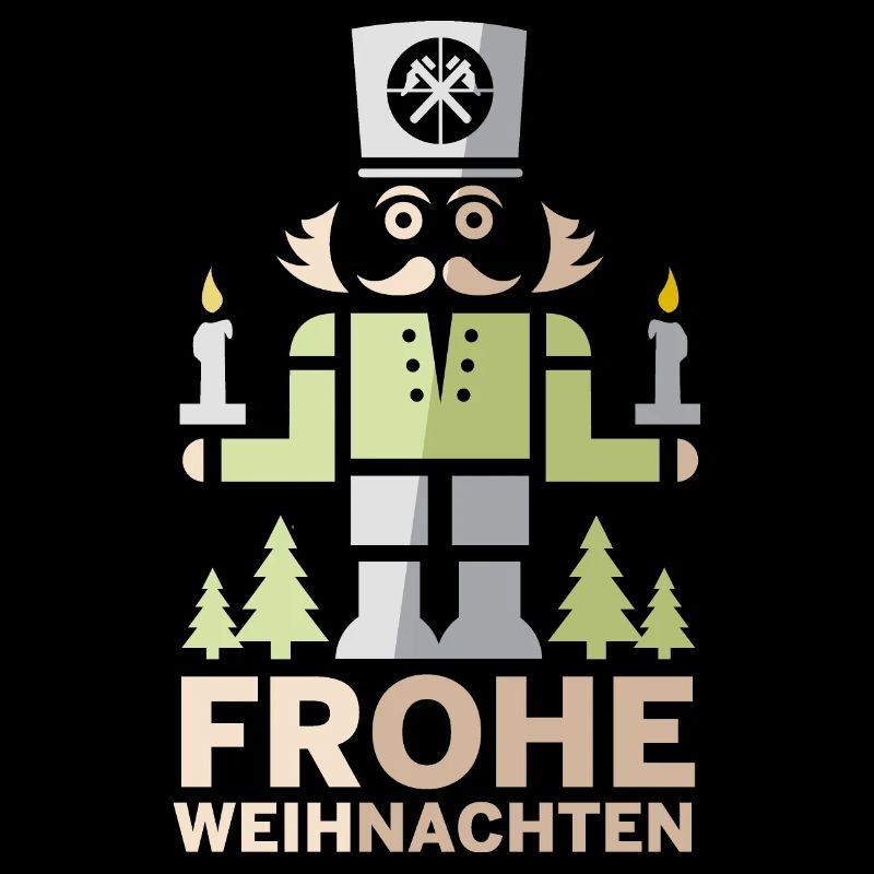 Frohe Weihnachten Erzgebirge Bergmann Nussknacker