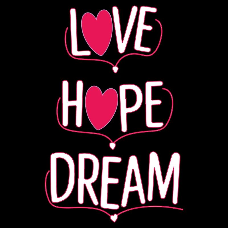 Liebe Hoffnung Traum Neon Herz Design