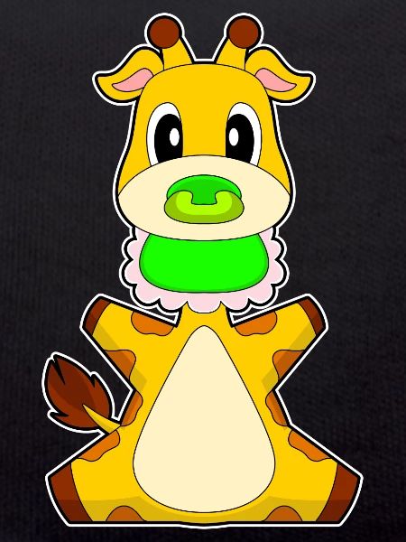 Giraffe Baby Bib Pacifier
