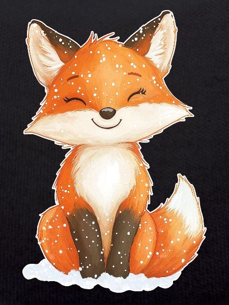 Fox winter motif