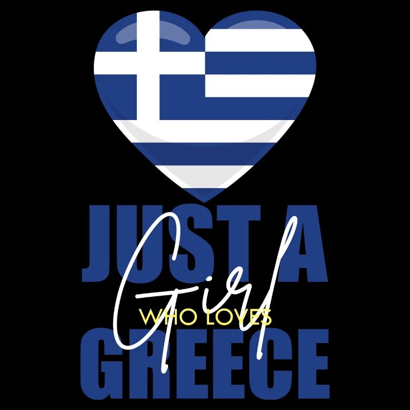 Herz mit Griechischer Flagge
