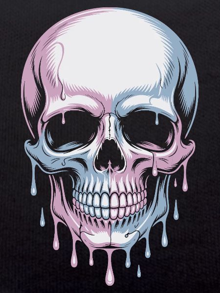 Kawaii Pastel Goth Skull