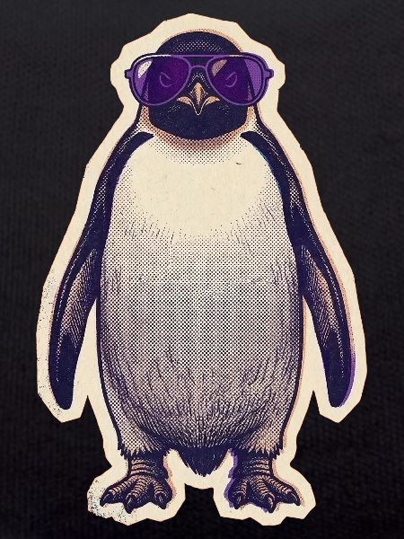 Penguin with sunglasses