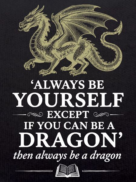 Dragon Quote – Fantasy Saying Design