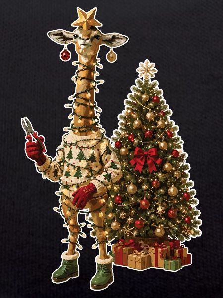 Giraffengazelle in der Lichterkettenfalle