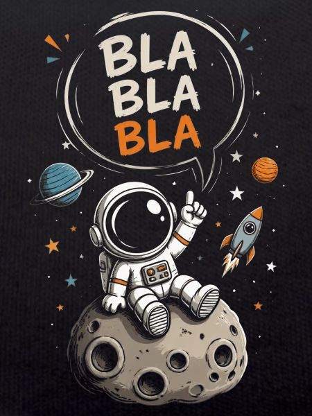 Astronaut Blabla on the Moon