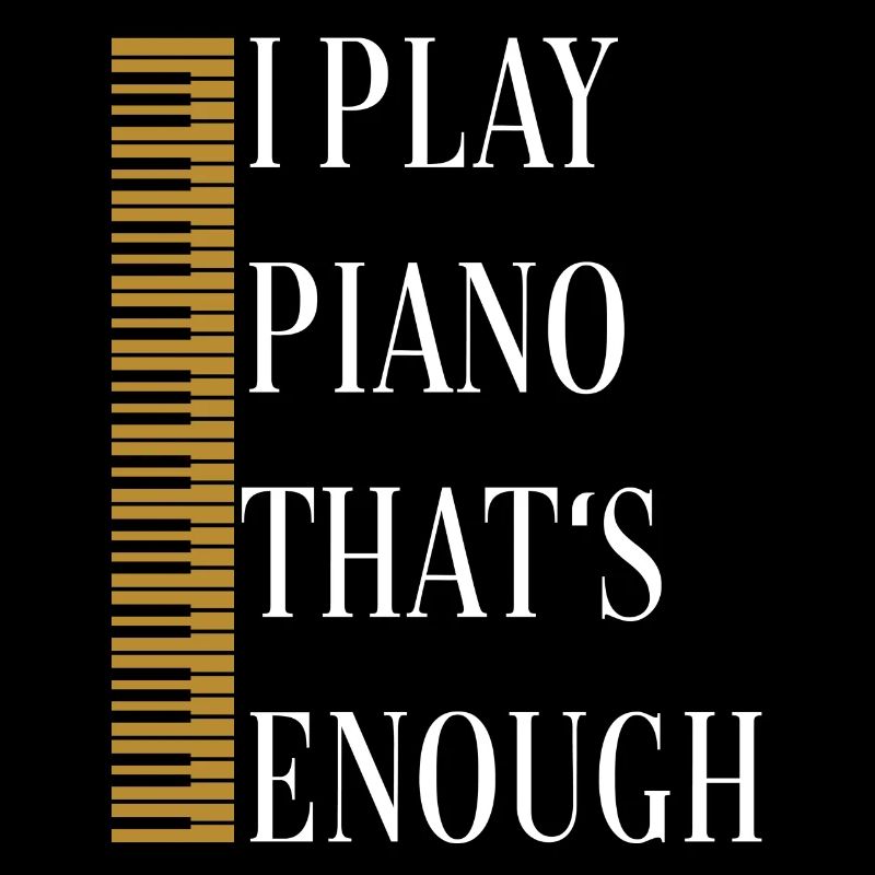 Je joue du piano, ça suffit. Statue de piano