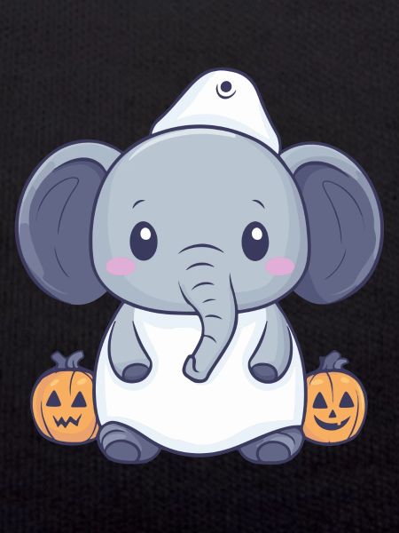 Elephant Halloween Funny Ghost