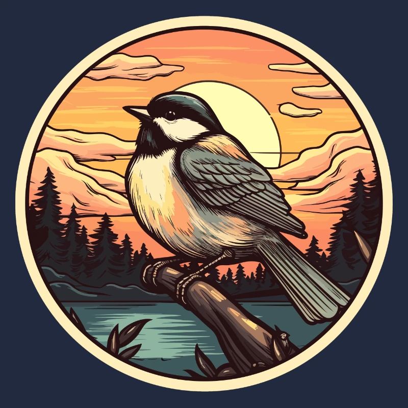Chickadee bird
