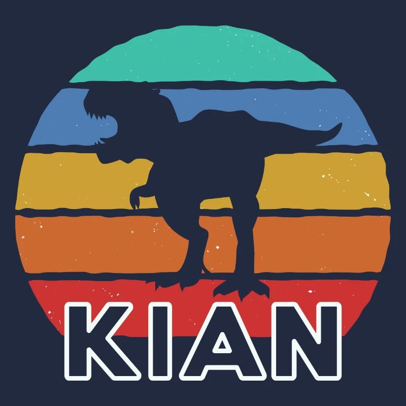 KIAN - Beautiful boy name with dinosaur