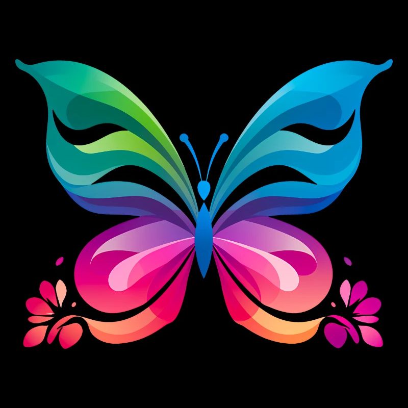 Papillon arc-en-ciel
