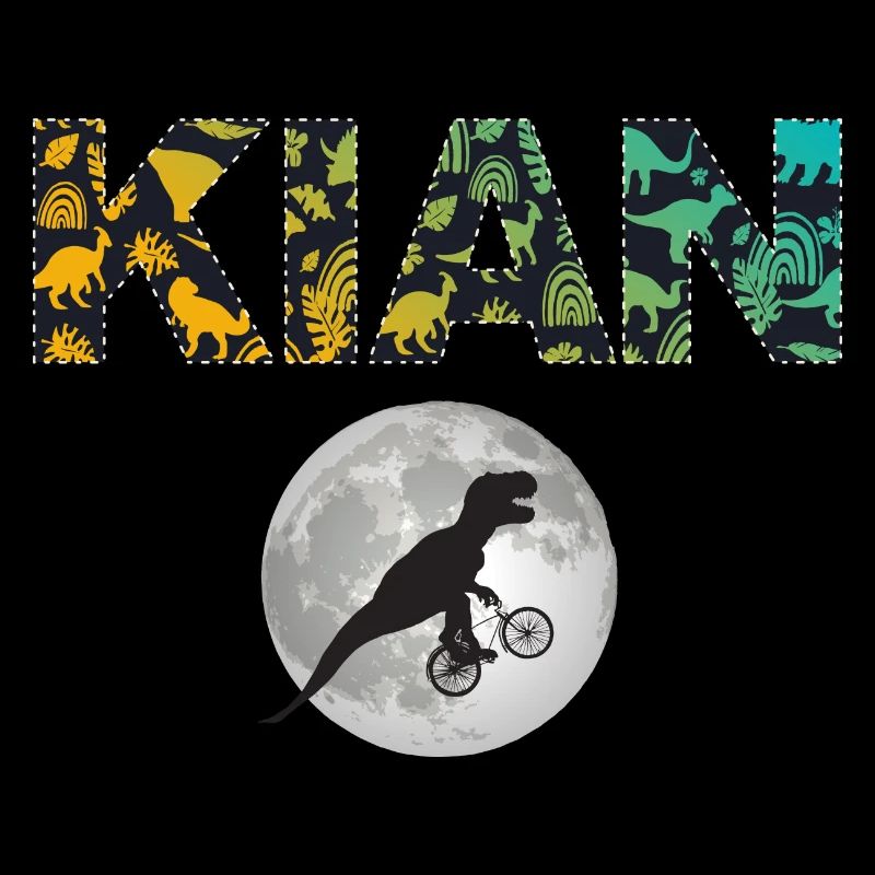 KIAN - Beautiful boy name with dinosaur