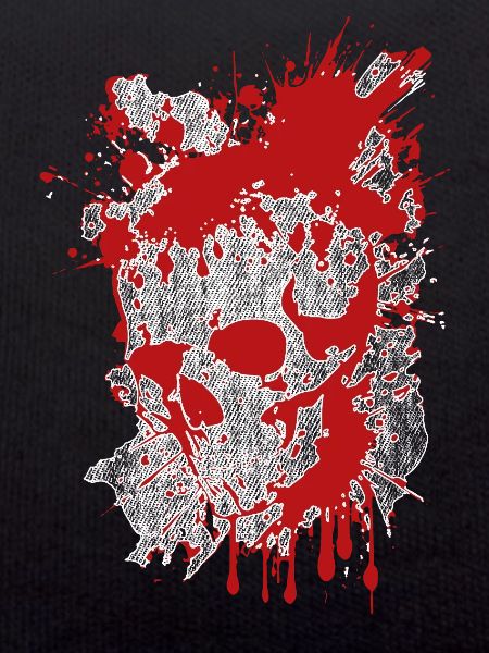 Splatter Skull Bloody