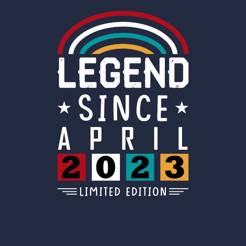 2023 Legend Since Geburtstag Geschenk April