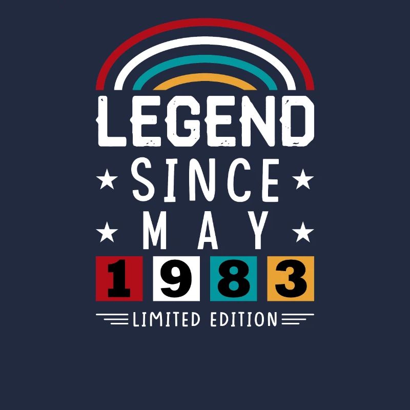 1983 Legend Since Geburtstag Geschenk Mai