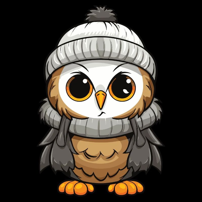 Eule Comic Winter Cozy