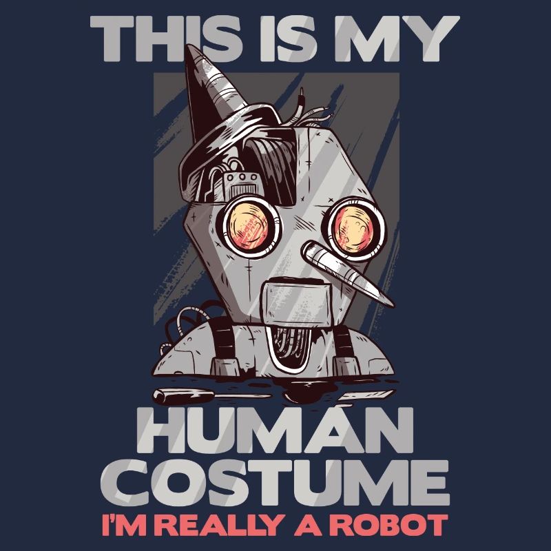 Human Costume Really A Robot Spooky Halloween Gift