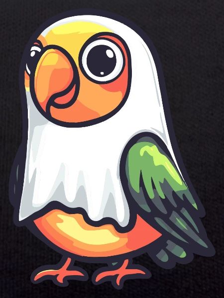 Papagai Halloween Comic Ghost
