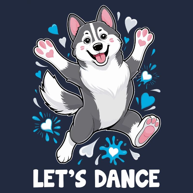Ein Husky Dancing Let's Dance For Dancing Dancer