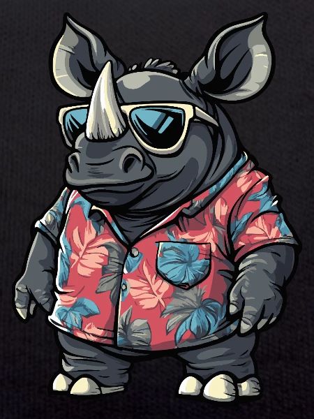 Rhino Funny Summer