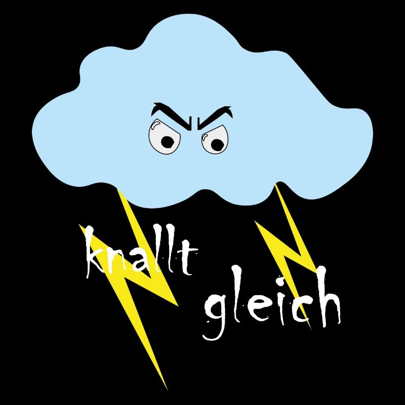 die lustige Gewitter Wolke