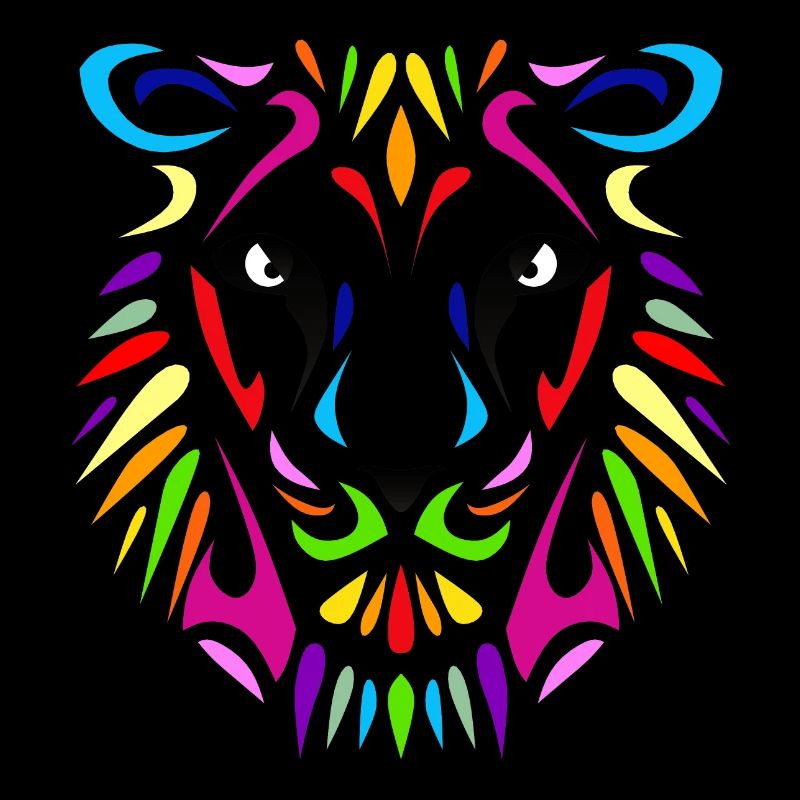Lion Löwe Design Farbe