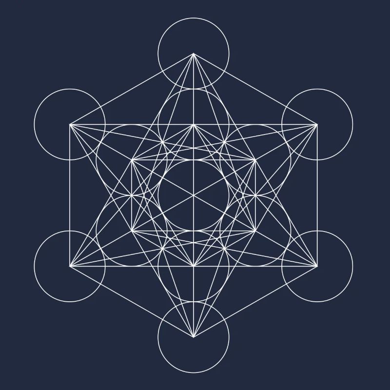 Metatron's Cube White