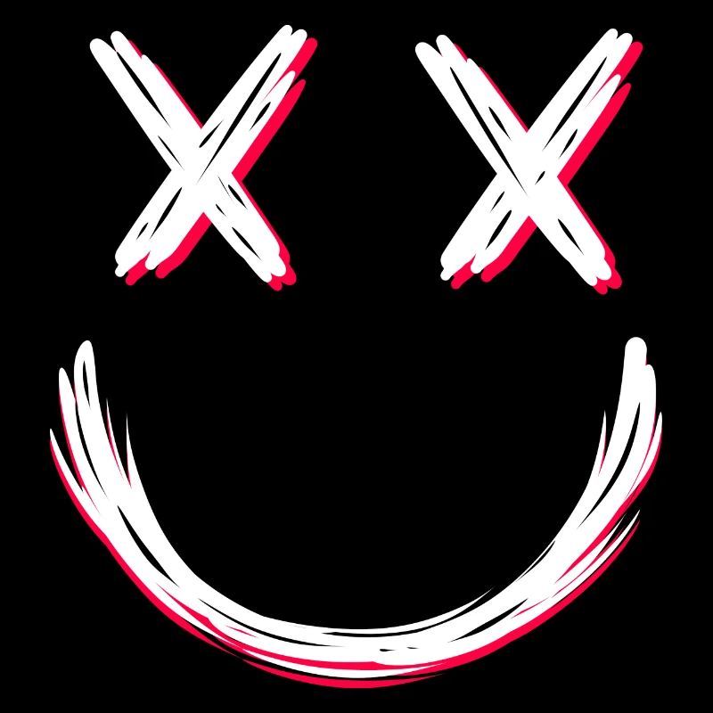 Smile with X eyes