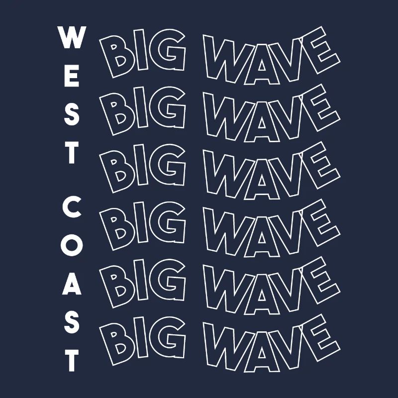 Blanc Big Wave de la côte ouest