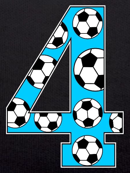 4th Birthday Soccer Blue
